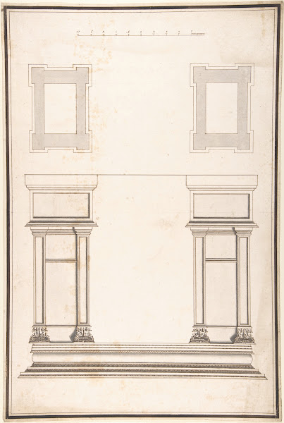 Entrance Portal Plan and Elevation Each Pier Consisting of Two Pilasters 1688178