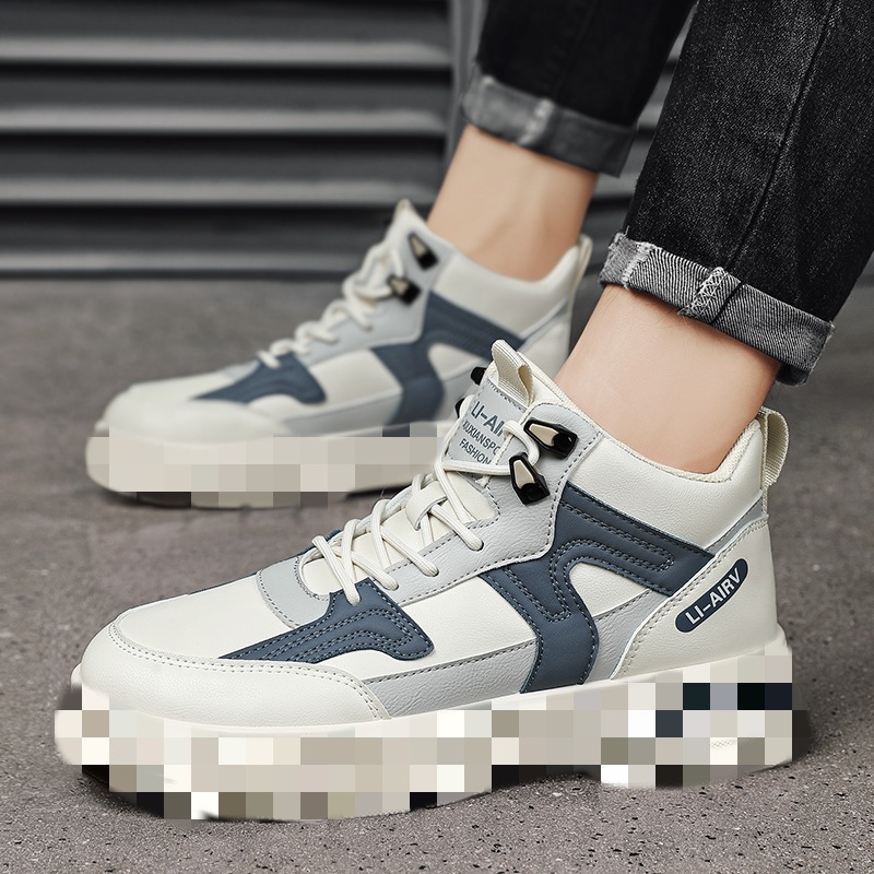 Men's boots with platform, non-slip rubber sole