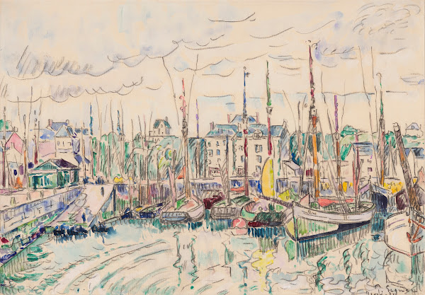 Groix Thoniers au port 1923