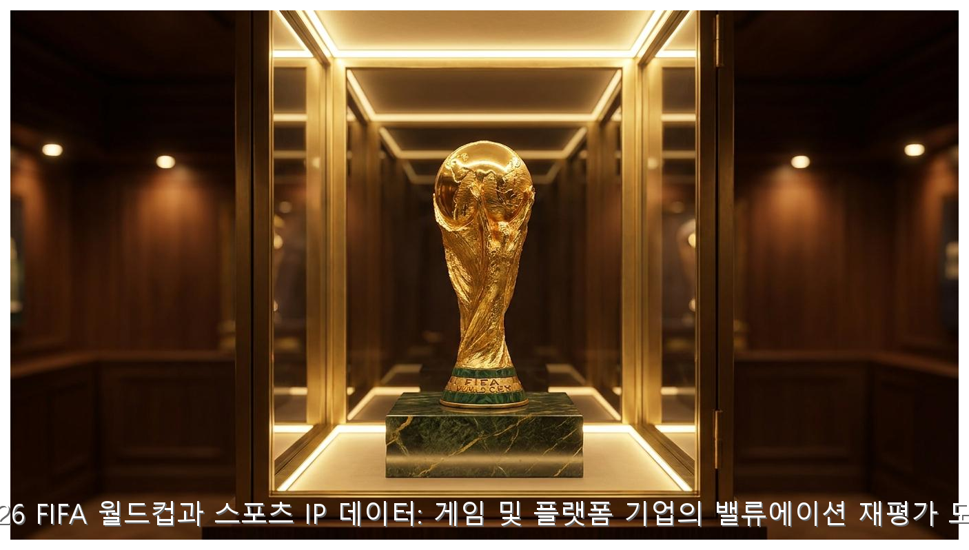 2026 FIFA 월드컵과 스포츠 IP 데이터: 게임 및 플랫폼 기업의 밸류에이션 재평가 모델 핵심 안내 및 분석 인포그래픽 (2)