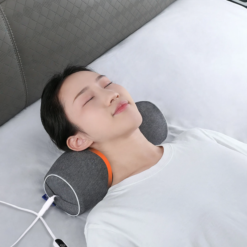 Neck Support Pillow, Memory Foam, with Heat Function