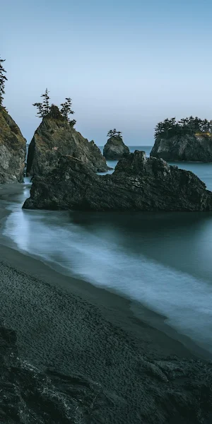 Oregon Coast, Sea Stacks, Coastal Landscape, Pacific Northwest 5K Wallpaper Background