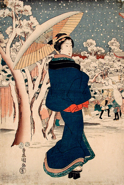 Famous Places in the Eastern Capital The Year end Fair at Asakusa 1854