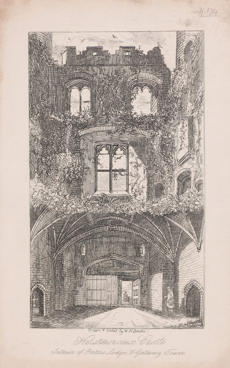 Herstmonceux Castle Interior of Porters Lodge and Gateway Tower