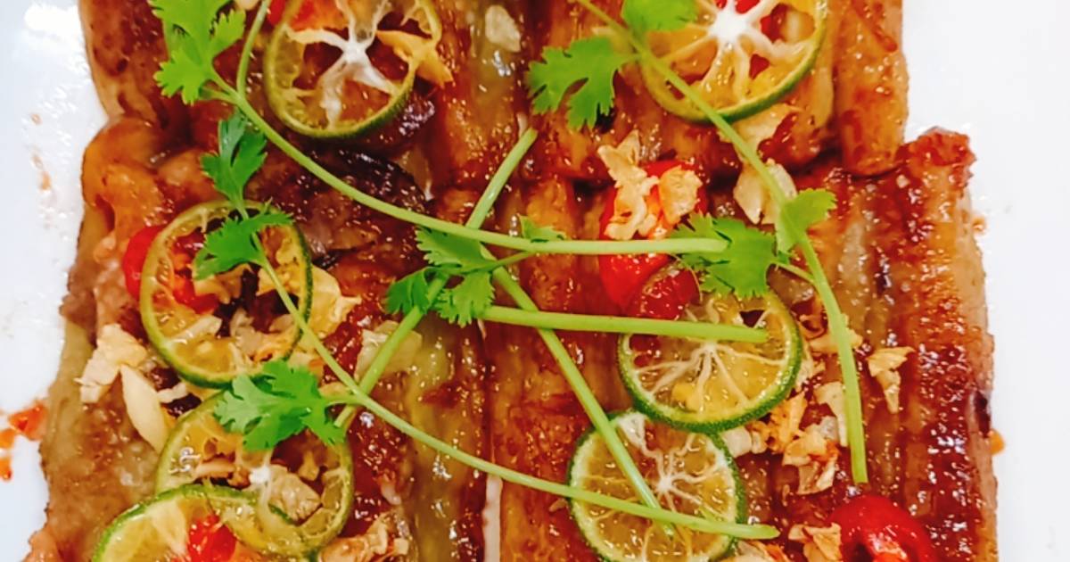 Cà tím chiên (lươn chay)