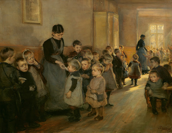 A Break At School 1891