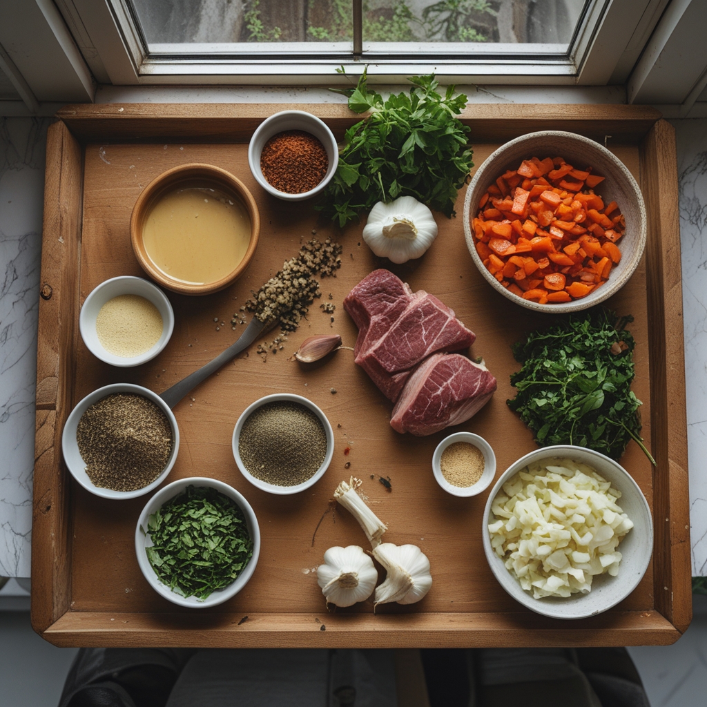Ingredients for Garlic Butter Steak Bites – Easy & Quick Weeknight Dinner