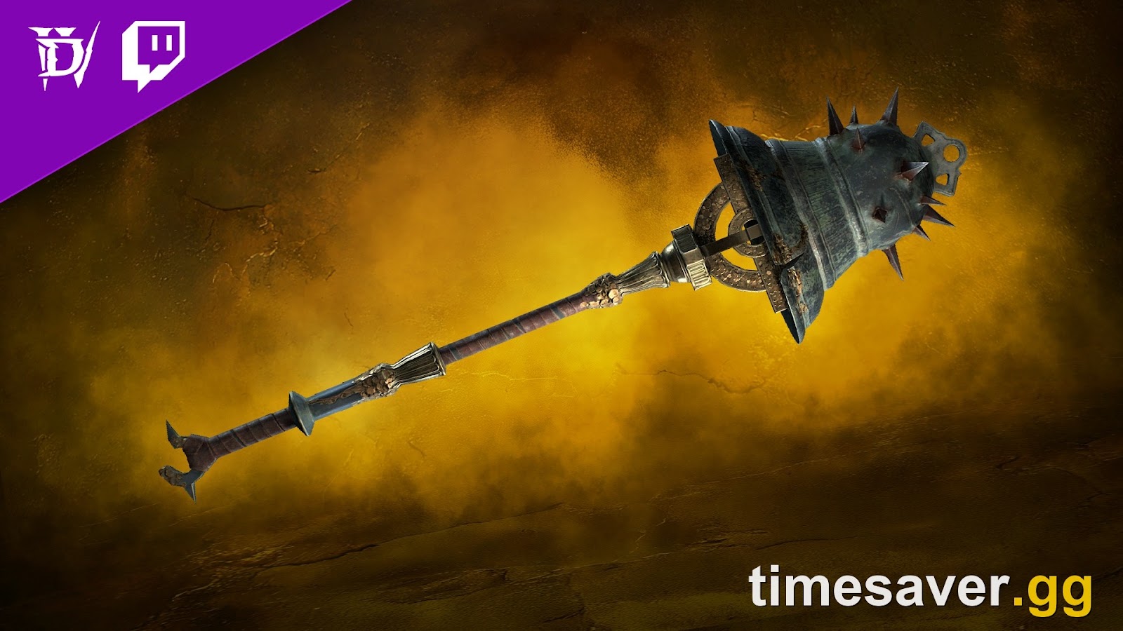 Second official Diablo IV BlizzCon 2026 Twitch Drops cosmetic weapon reward render