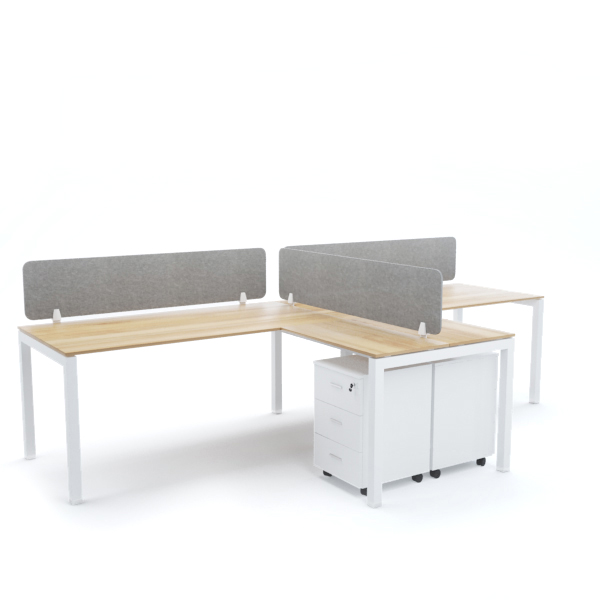 RADAR Workstation Cluster of 2 In-Line (T-Shape)