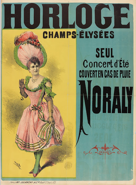 Horloge Champs Elysees Seul Concert Deté Couvert En Cas De Pluie Noraly 1880 189
