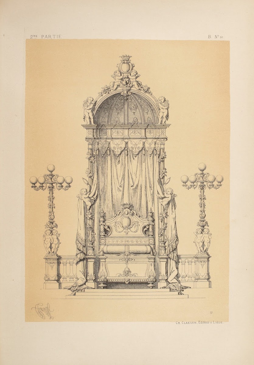 Lit De Parade Genre Louis XIV 1866