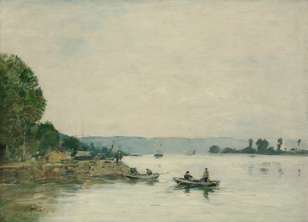 La Seine à Caudebec en Caux 1882