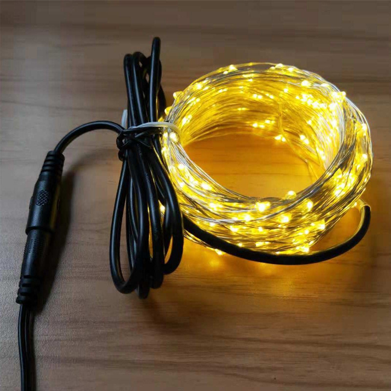 LED-Kupferdraht-Lichterkette, 10 m, USB