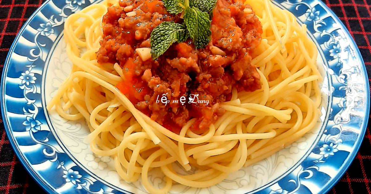 Mì ý sốt bò bằm