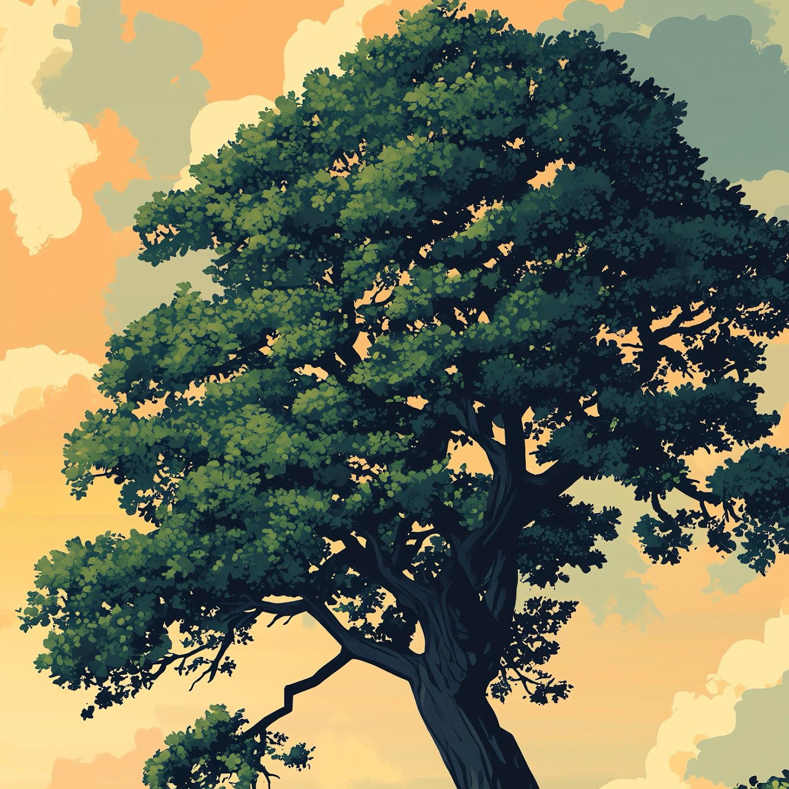 Download Lone Tree On Rocky Cliffside 2K iPhone