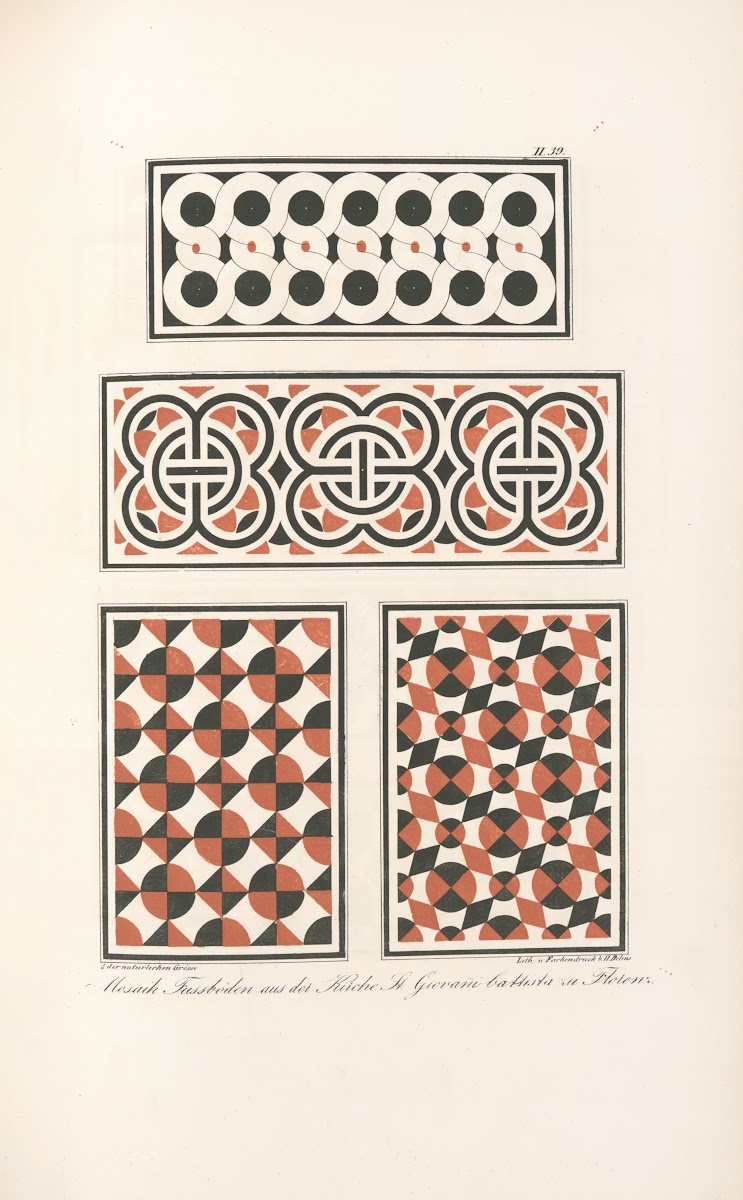 Mosaik Fussböden aus Der Kirche S Giovanni battista zu Florenz 2 1842