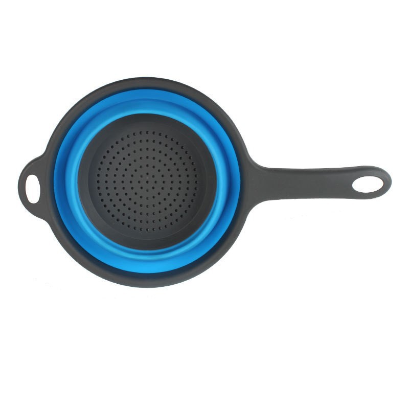 Foldable vegetable bowl with colander