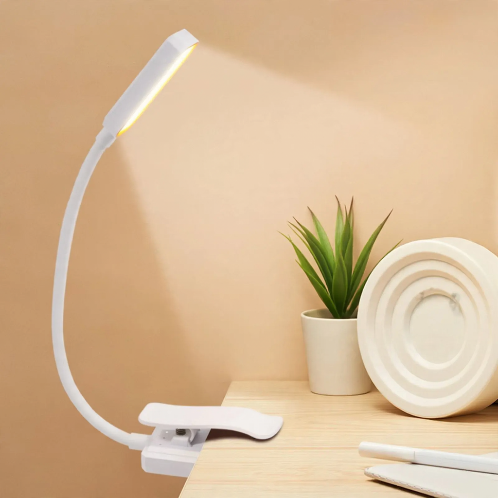 Faltbare LED-Klemmleuchte für den Schreibtisch