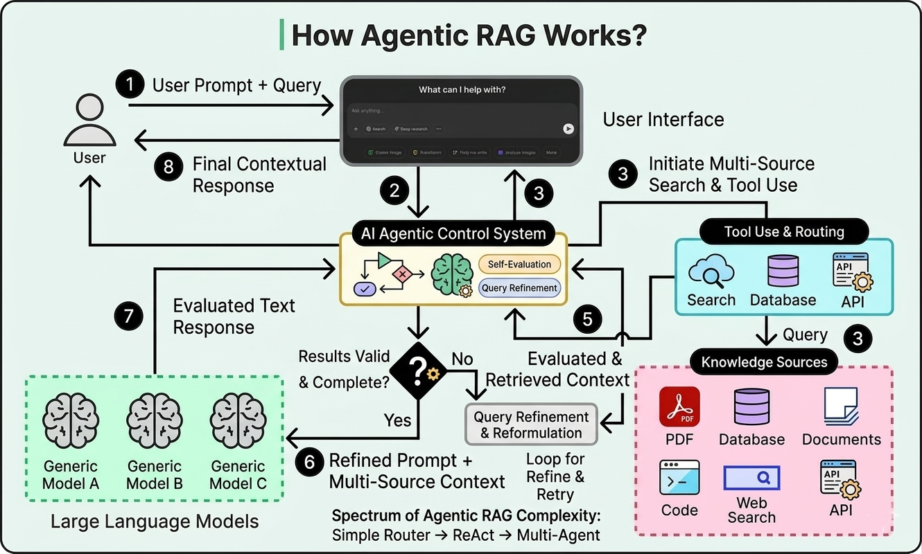 How Agentic RAG Works: Why Your AI Needs to "Think" Before It Speaks featured image