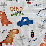 Children's changeable bedding set 4 el Twins Satin Limited Dino town