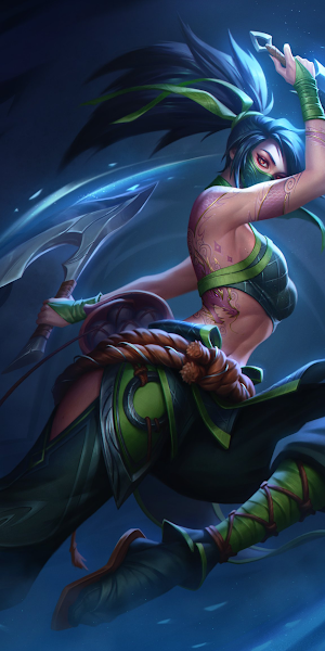 Akali, Ninja, League Of Legends, Fan Art 4K Wallpaper Background