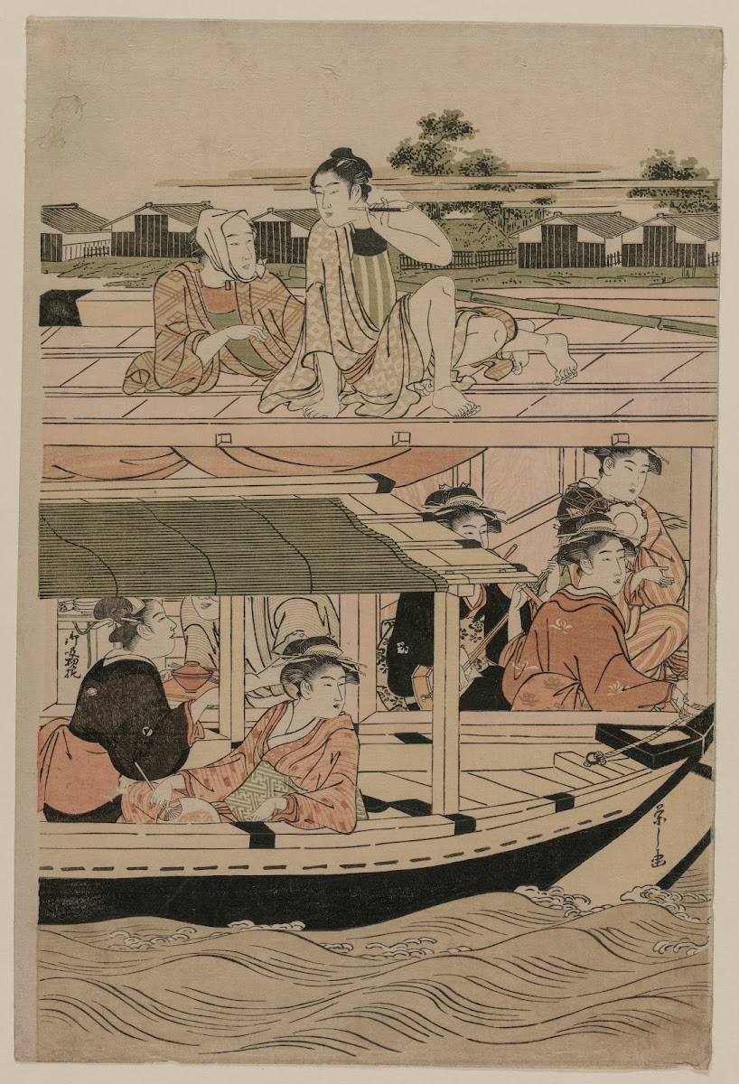Boating Party on the Sumida River late 1780s