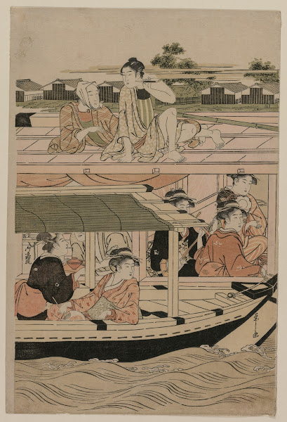 Boating Party on the Sumida River late 1780s