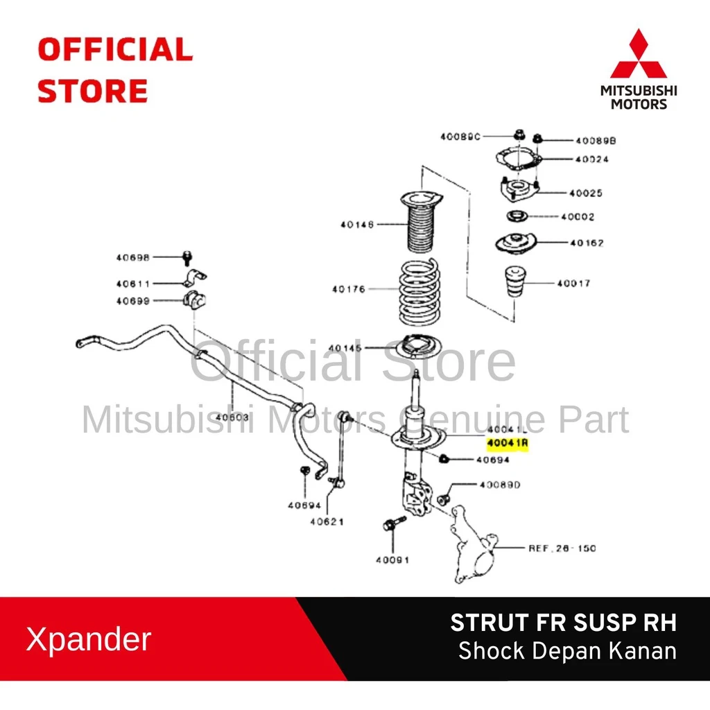 STRUT FR SUSP RH Shock Depan Kanan Xpander: Solusi Nyaman Berkendara 3