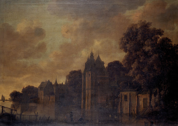 Fortified Town on a River 17th century