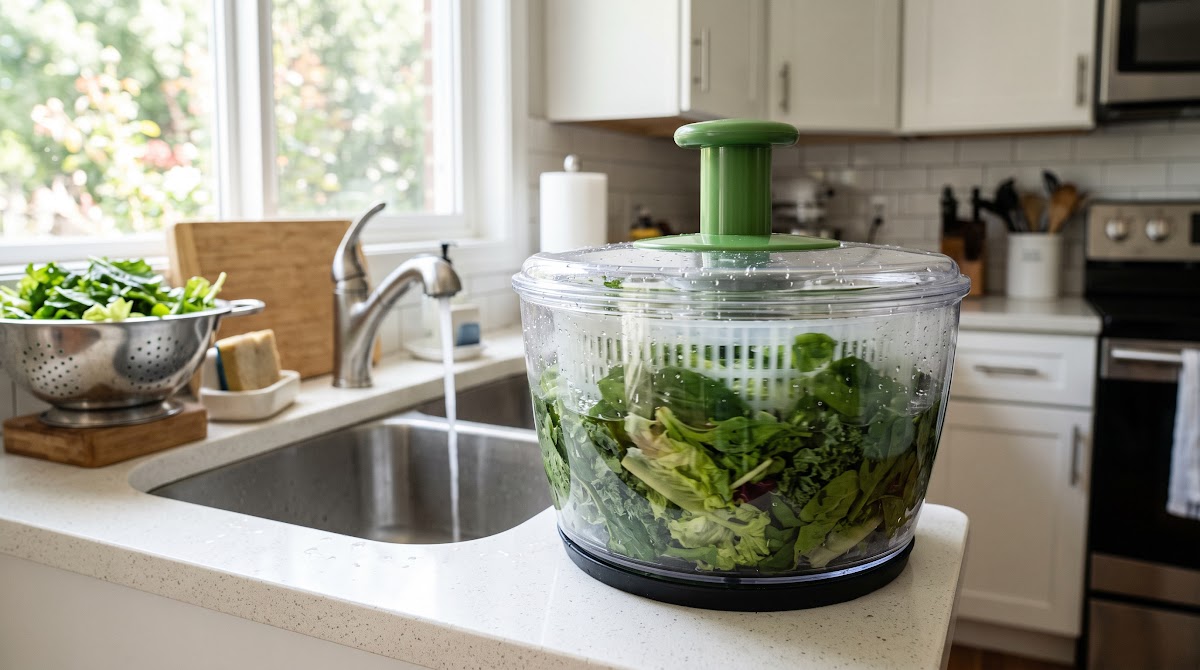 Best Salad Spinners for Washing Leafy Greens (2026) - BEST OVERALL — IN CONTEXT