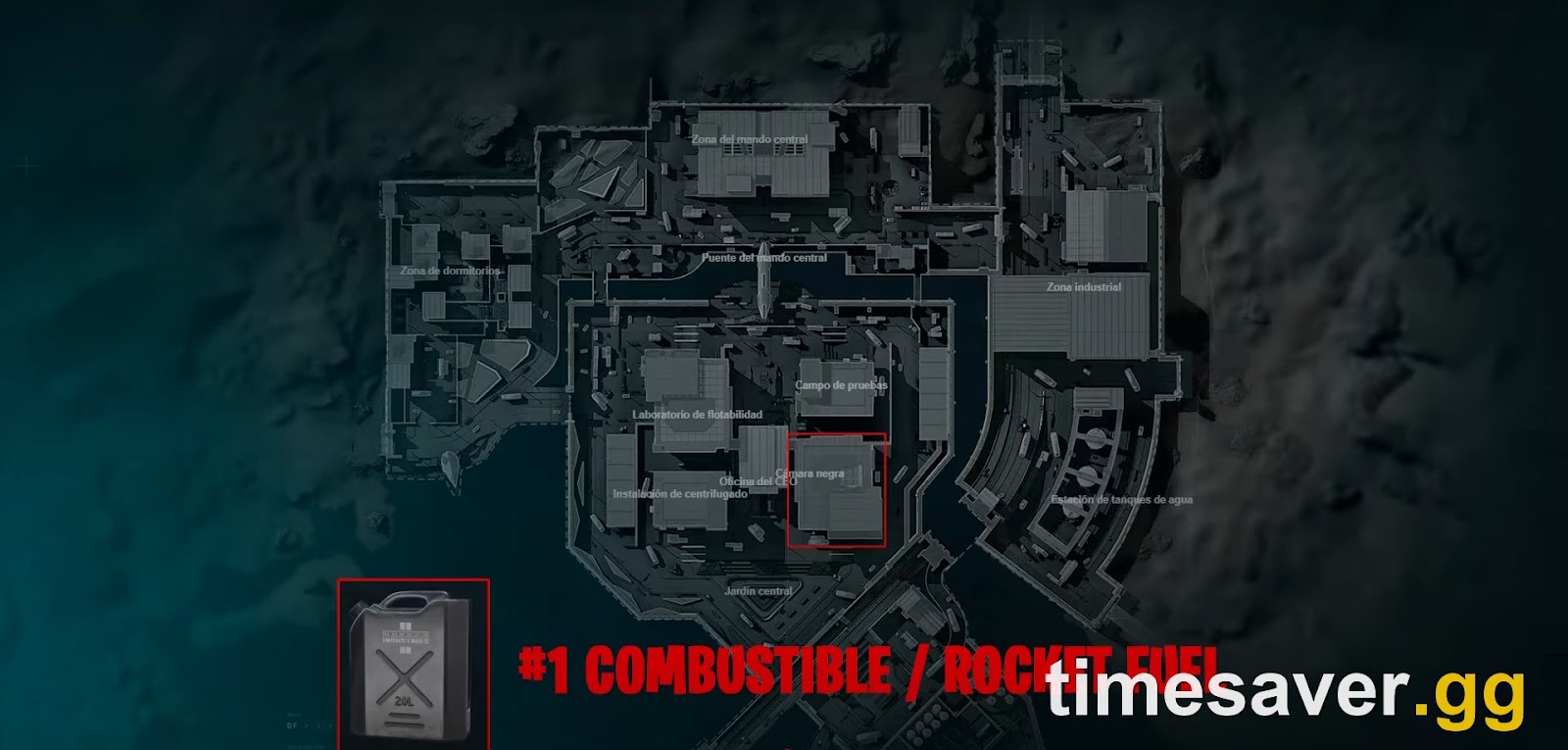 Delta Force Space City search area near the Black Chamber / CEO office where Rocket Fuel spawns