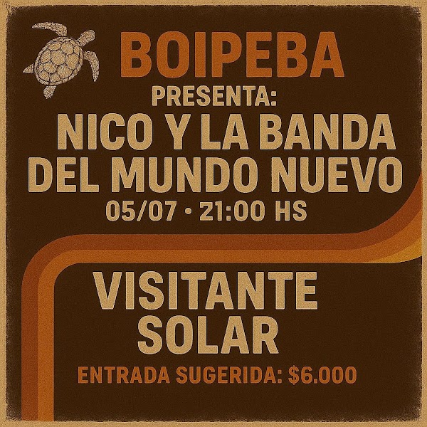 BOIPEBA presenta: NICO Y LA BANDA DEL MUNDO NUEVO
