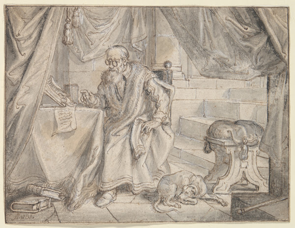 Study for The Man with GlassesSpeaks ca1654