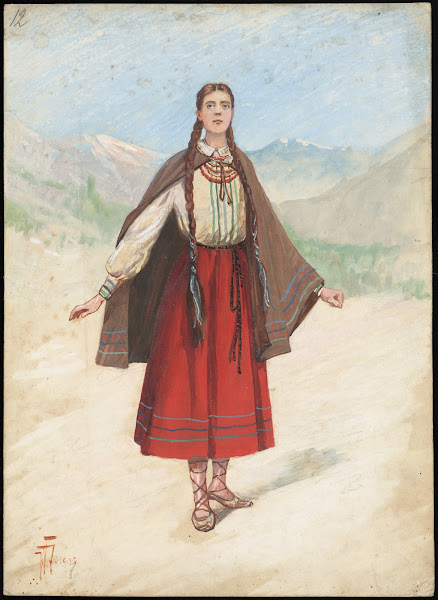 Unidentified Italian opera costume design plate 12 1905