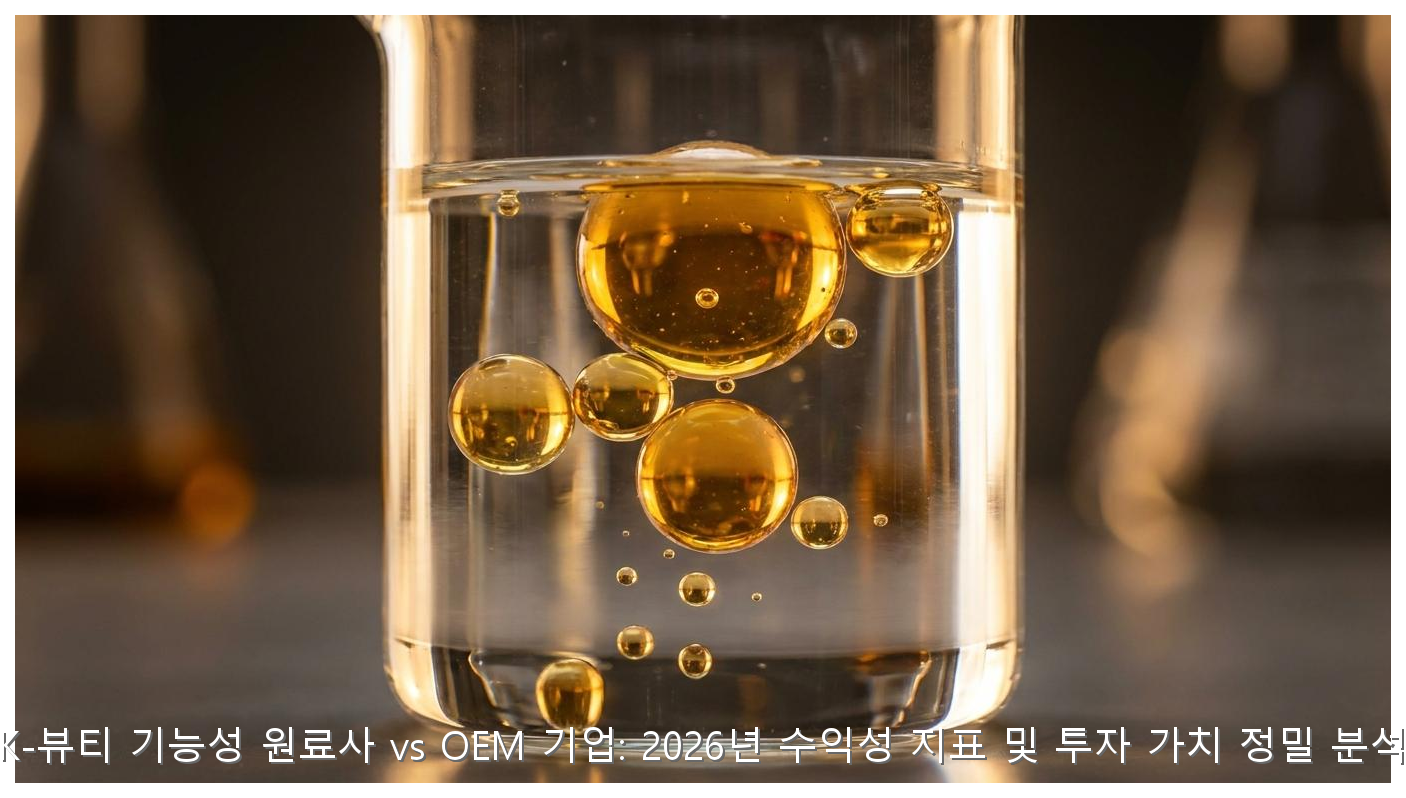 K-뷰티 원료주 vs OEM 수익성 분석 핵심 안내 및 분석 인포그래픽 (3)