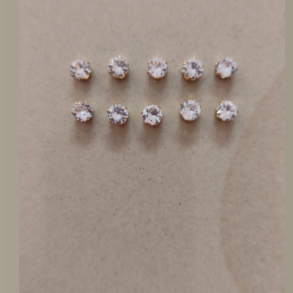 White Round Ad Stone-A1-pack of 10