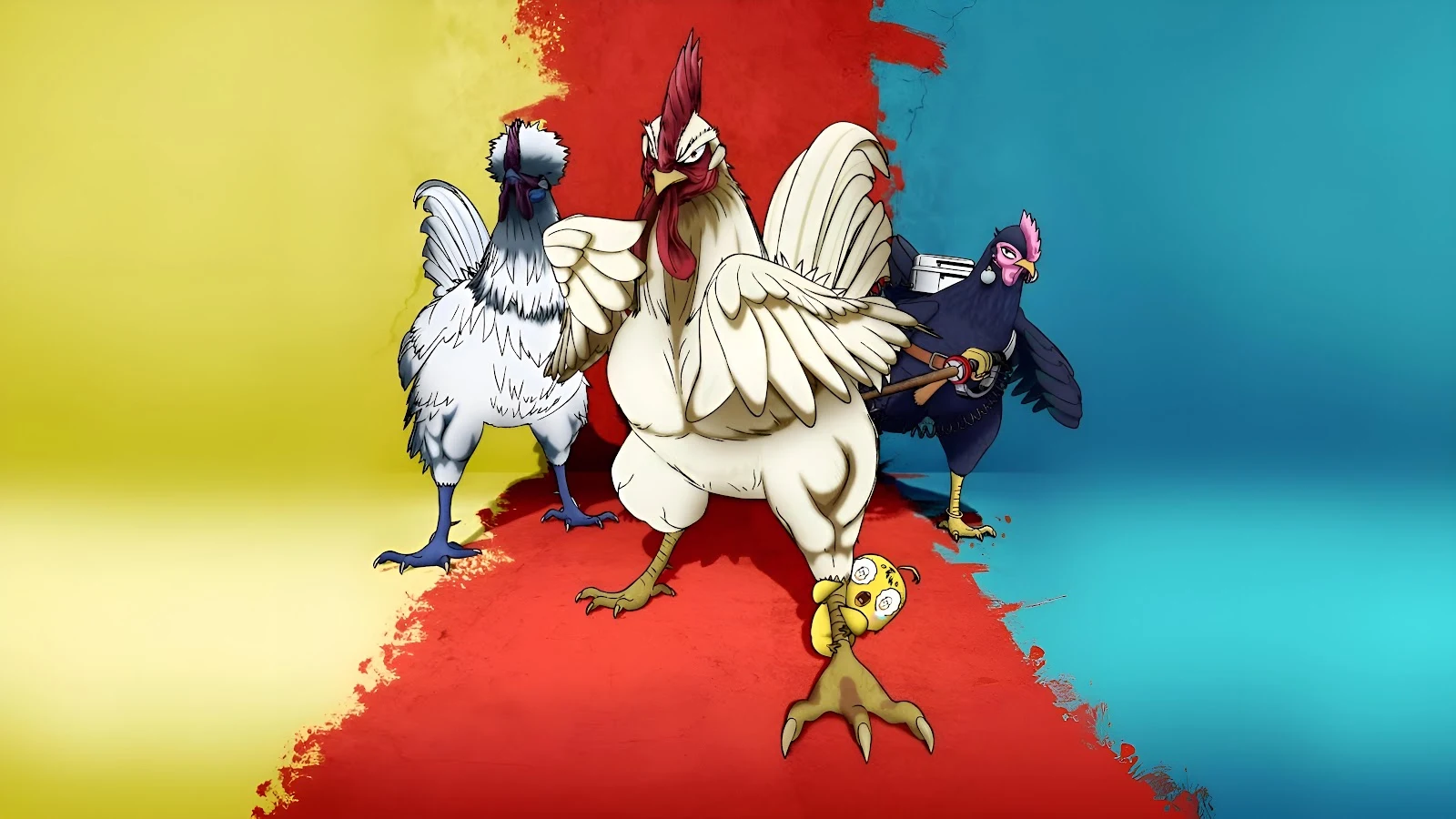 Rooster Fighter Anime Art - Anime Art Style 5K Wallpaper (5416x3048)
