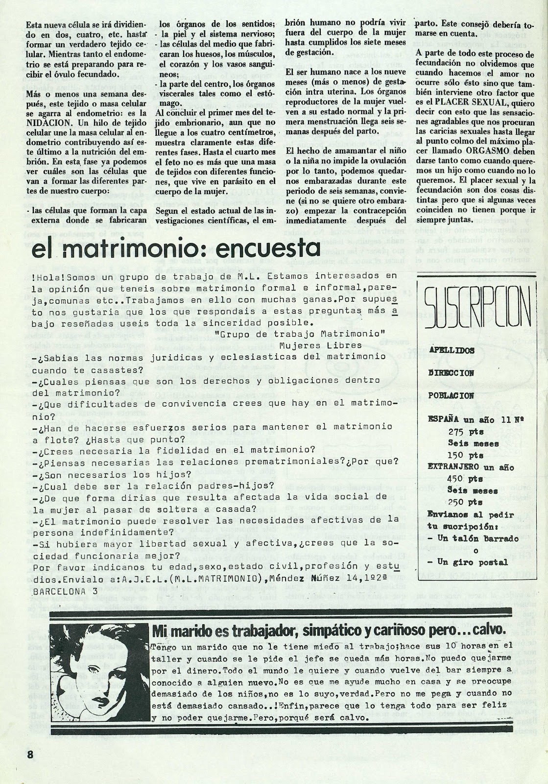 Mujeres Libres, junio 1977, página 8
