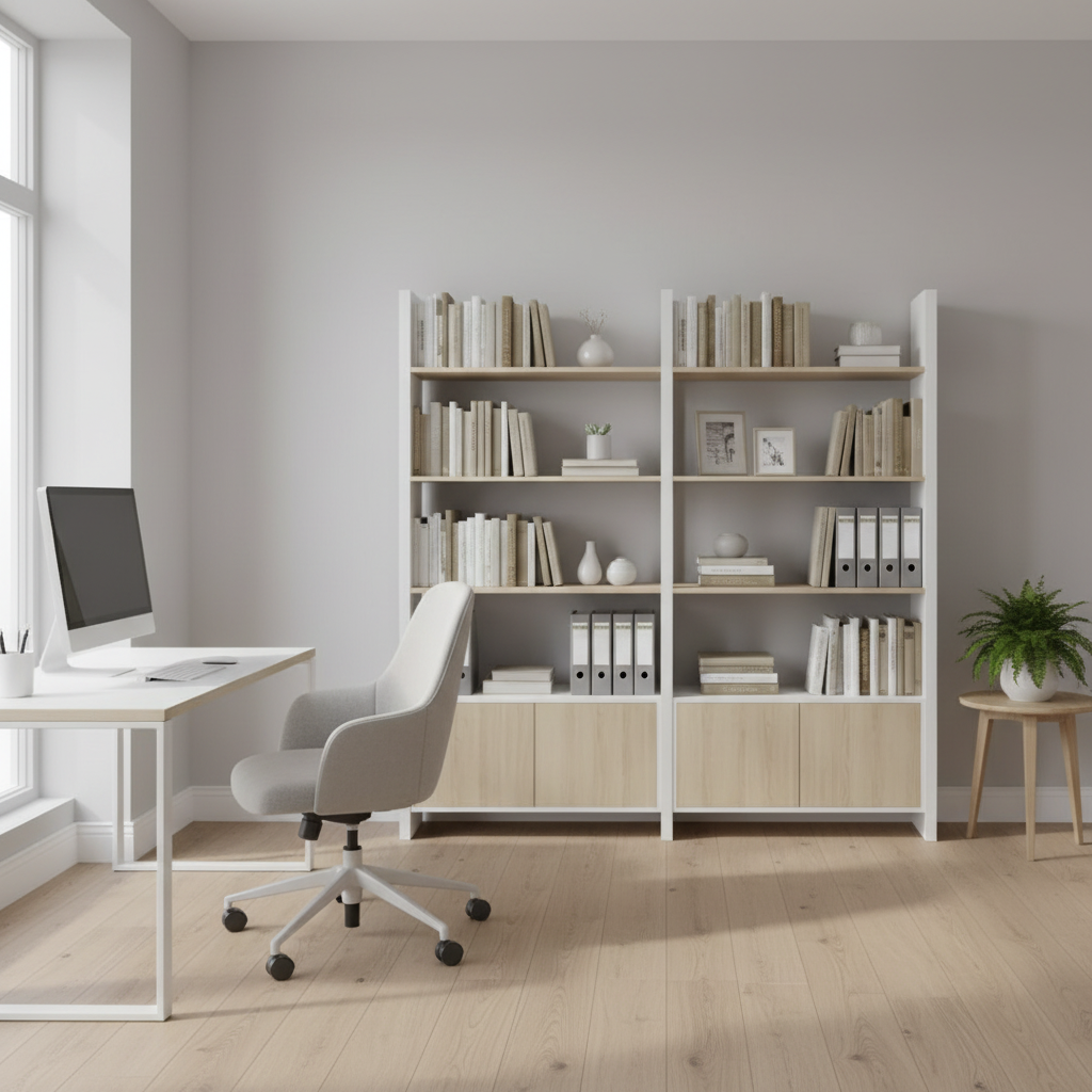 RADAR Color Medium Display Shelf With Four-Door Bottom Cabinet