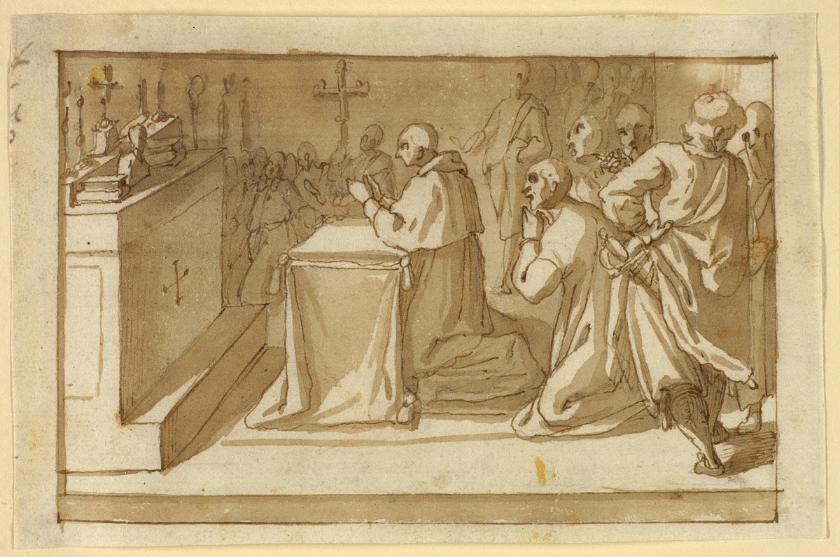 Saint Charles Borromeo Venerating The Relics C 1604