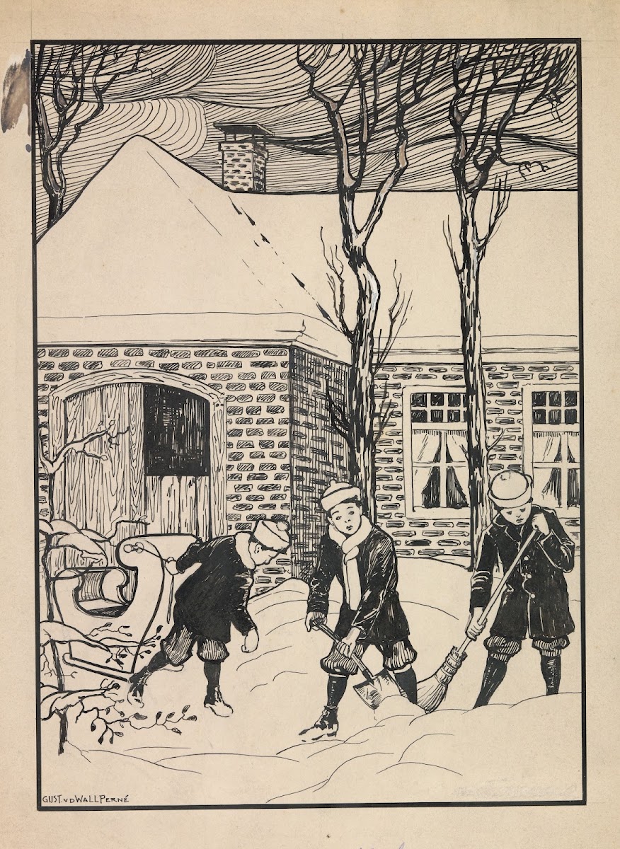 Drie jongens in de sneeuw 1887   1911