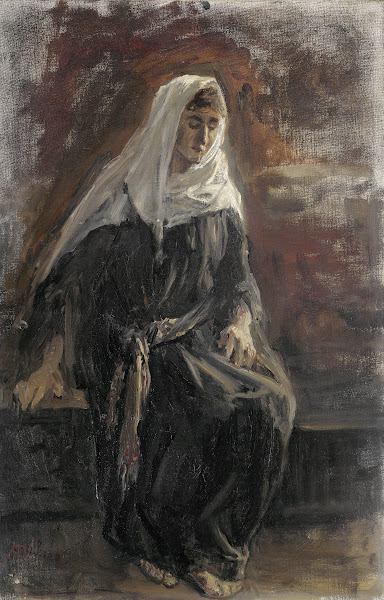 Zittende vrouw waarschijnlijk Michal 1899