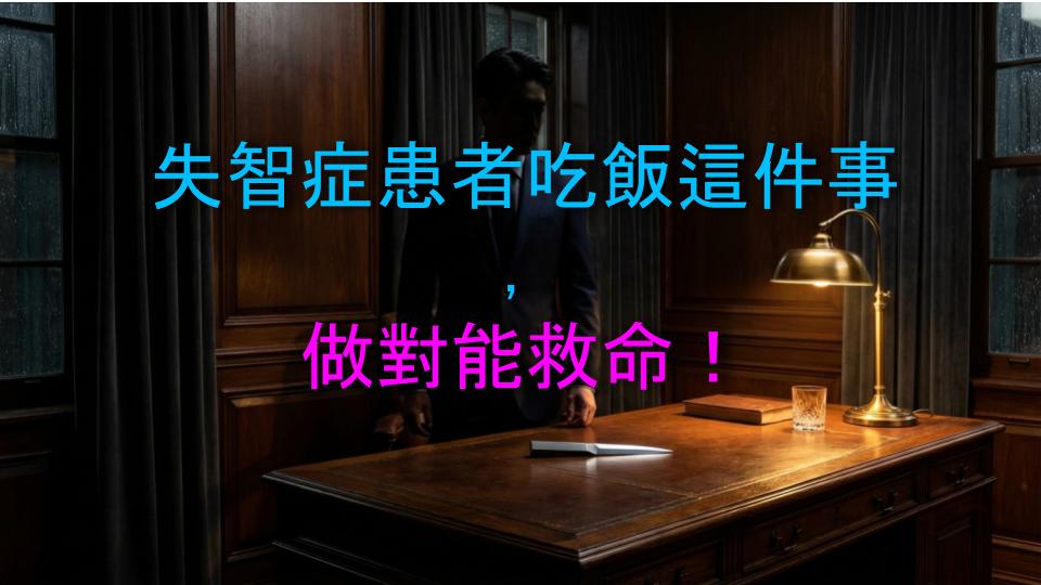 失智症患者吃飯這件事，做對能救命！