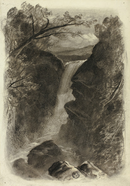 Mountain Waterfall c 1855