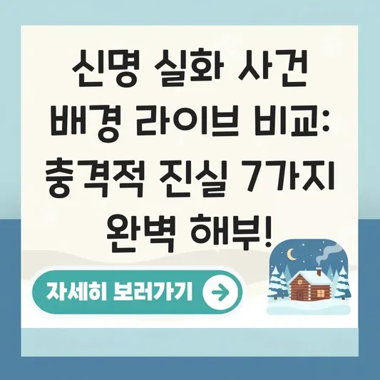 신명 실화 사건 배경 라이브 비교