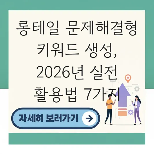  롱테일 문제해결형 키워드 생성 대표 이미지
