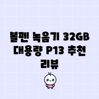 엠피오 녹음기, 엠피오 볼펜형, 보이스 레코더 32GB, P13 리뷰, 음성 녹음기