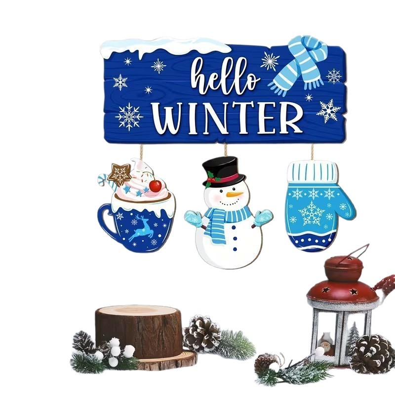 Wooden Christmas Ornament Snowman, various sizes