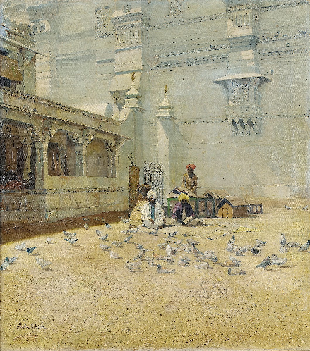 The Inner Courtyard Of The Amber Palace Jaipur India