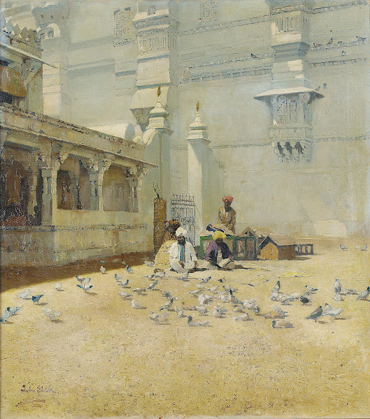 The Inner Courtyard Of The Amber Palace Jaipur India